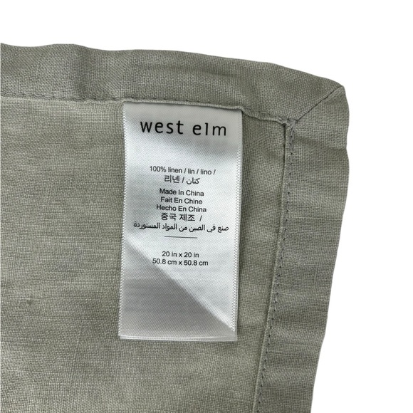 West Elm Linen 20x20 Cloth Napkin Set of 3 - Picture 3 of 6
